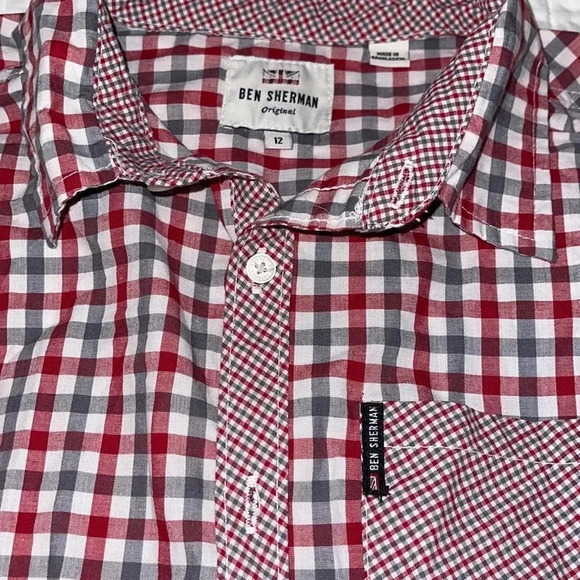 Ben Sherman button down dress shirt size 12 - Picture 4 of 7